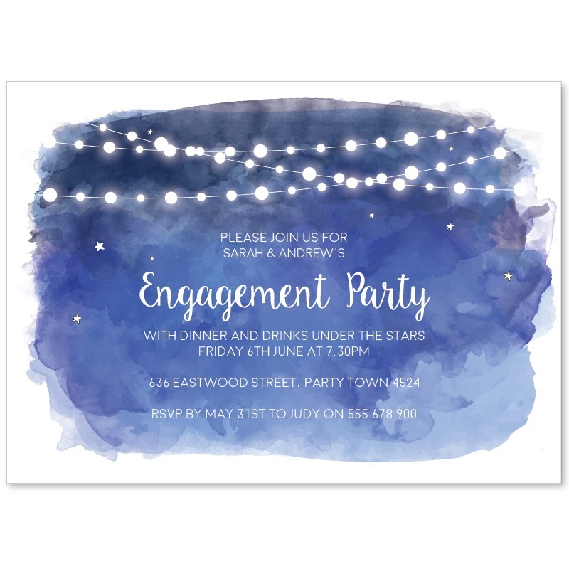 Lanterns Engagement Invitations