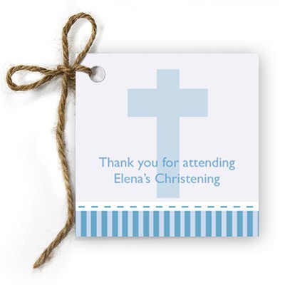 Large Cross Christening Gift Tags