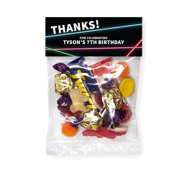Laser Tag Lolly Bags