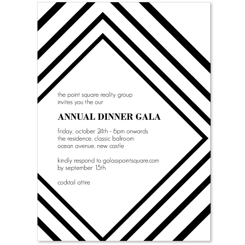 Linear Corporate Event Invitations