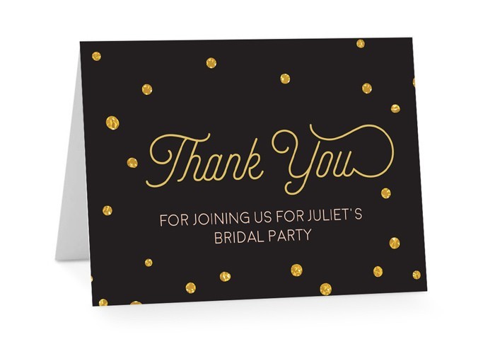 Lingerie Shower Thank You Cards