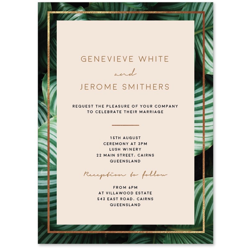 Lush Wedding Invitations