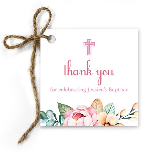 Magical Forest Christening Gift Tags