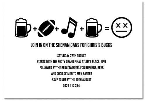 Male Addition Invitations