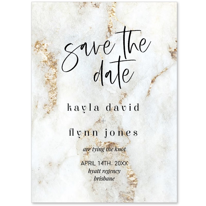 Marbled Modern Save The Dates