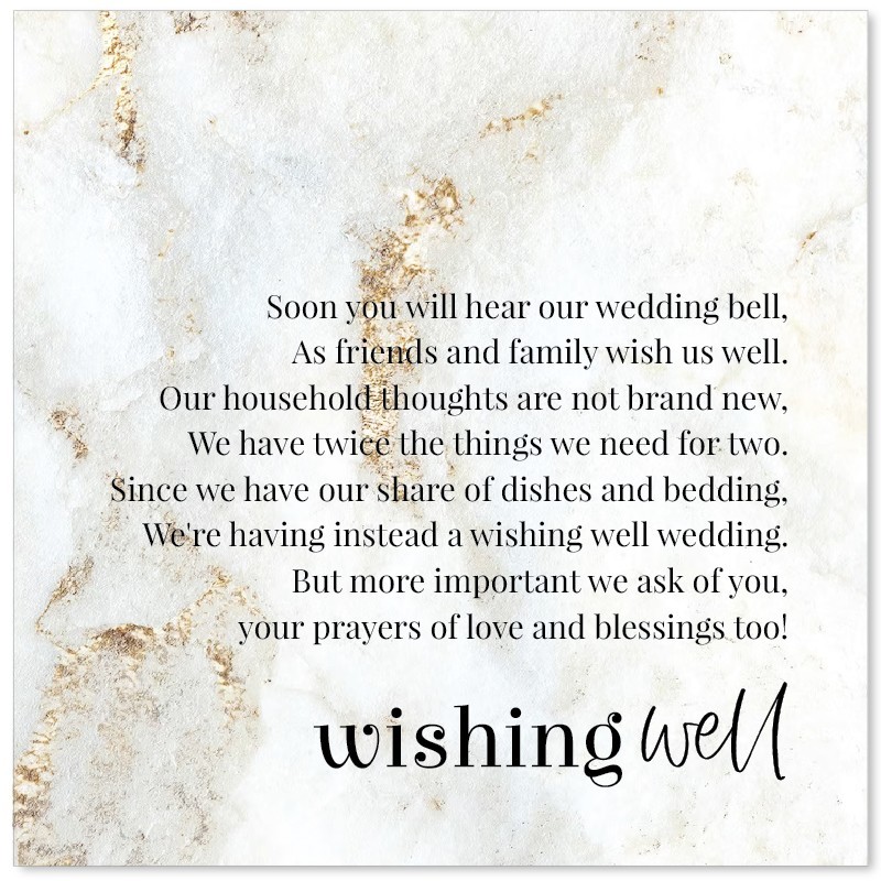 Marbled Modern Wishing Well Card