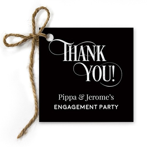 Midnight Dreaming Engagement Gift Tags