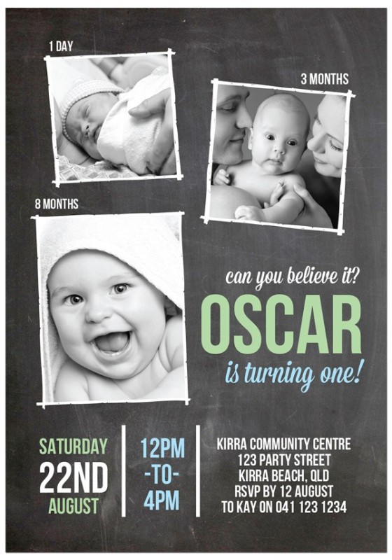 Milestones Birthday Invitations