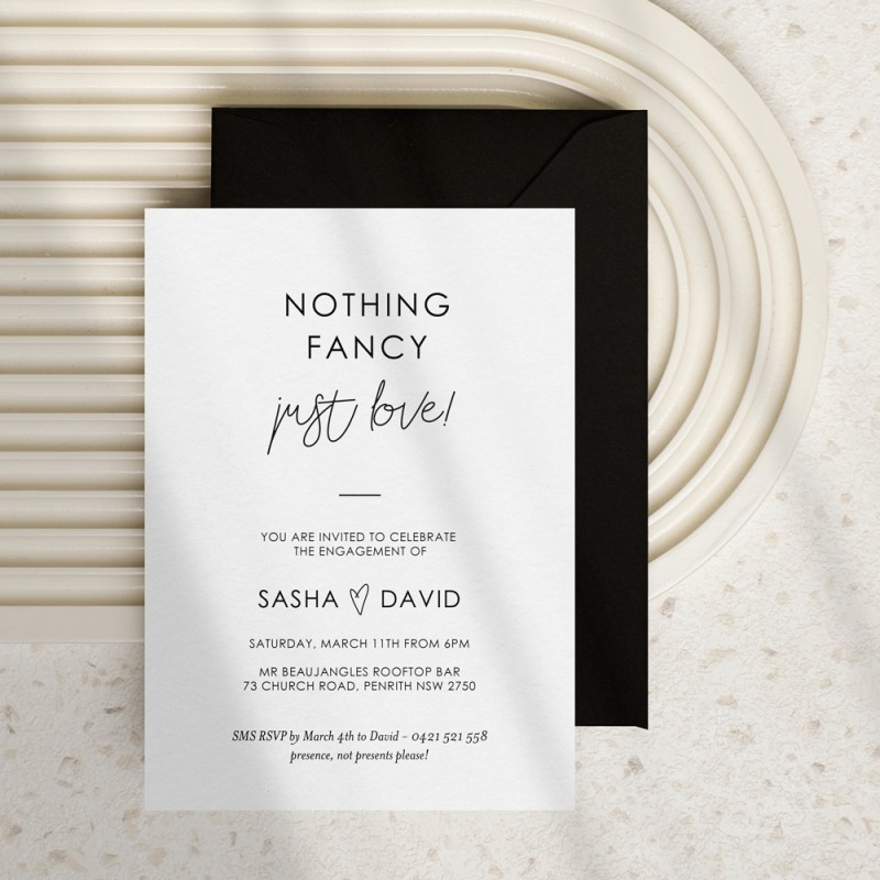 Affection Engagement Invitations