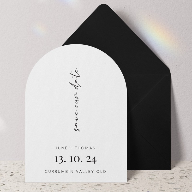 Innocent Die-Cut Arch Save The Date Cards