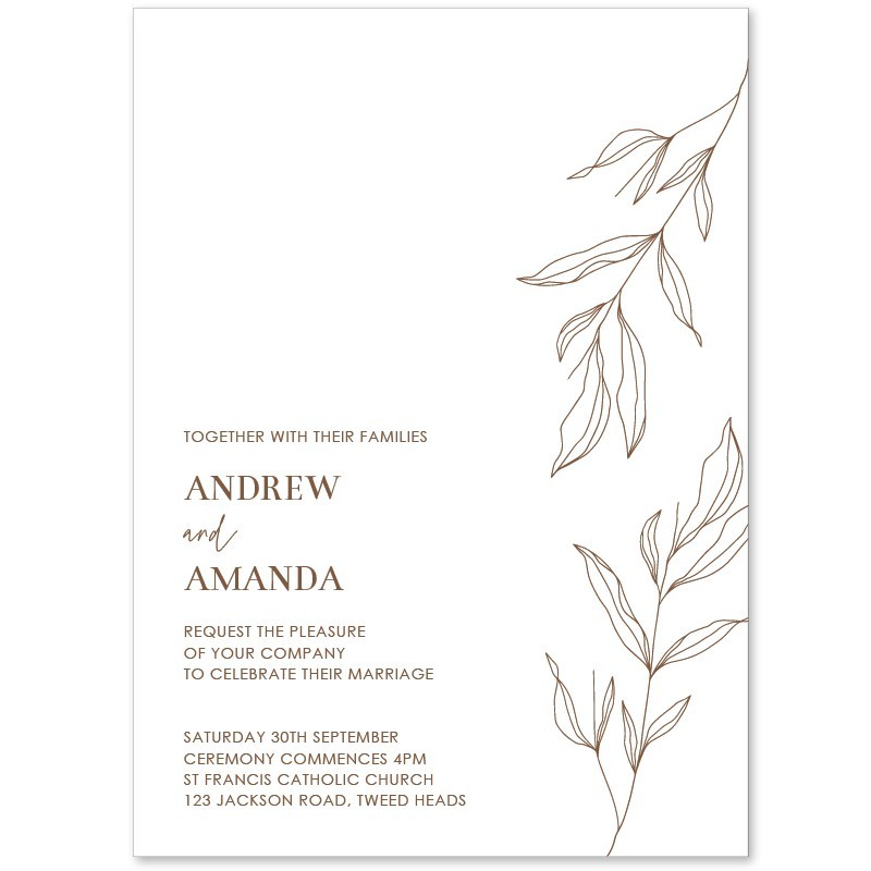 Minimalist Wedding Invitations