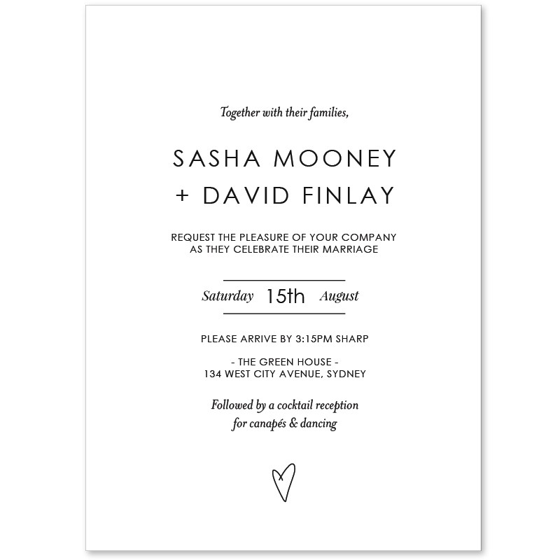 Affection Wedding Invitations