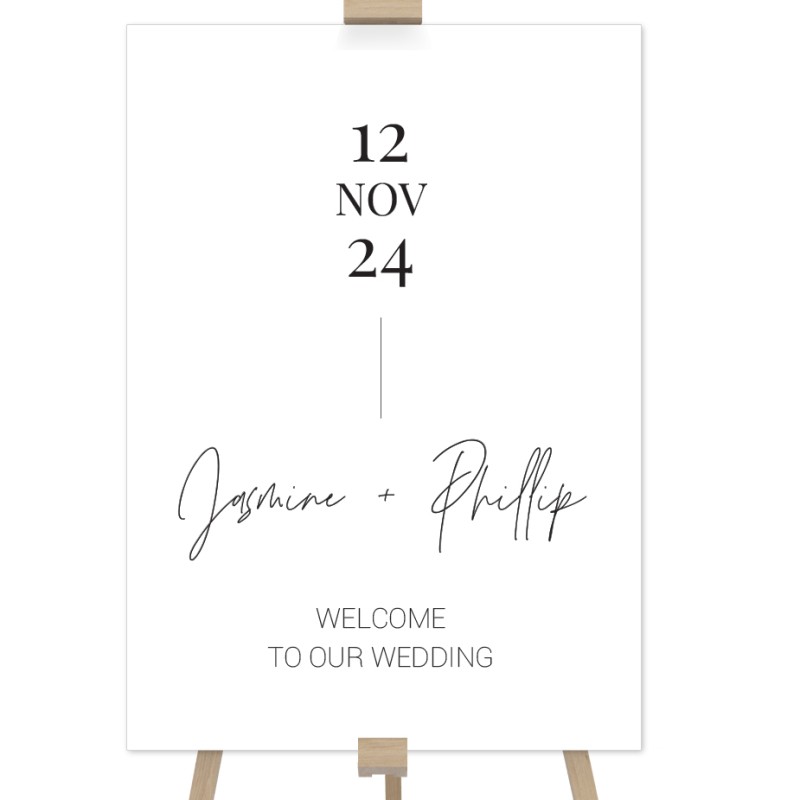 Modern Minimalist Welcome Sign