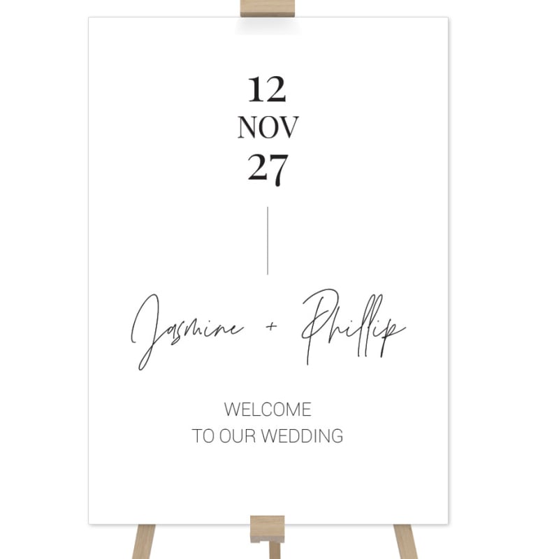 Modern Minimalist Welcome Sign