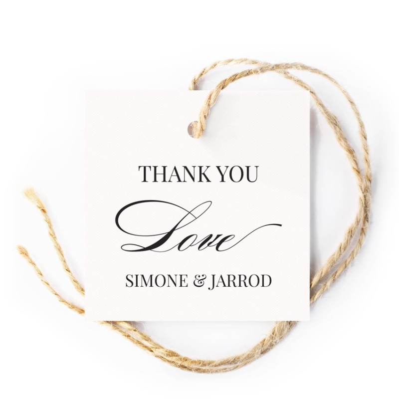 Monochrome Types Gift Tags