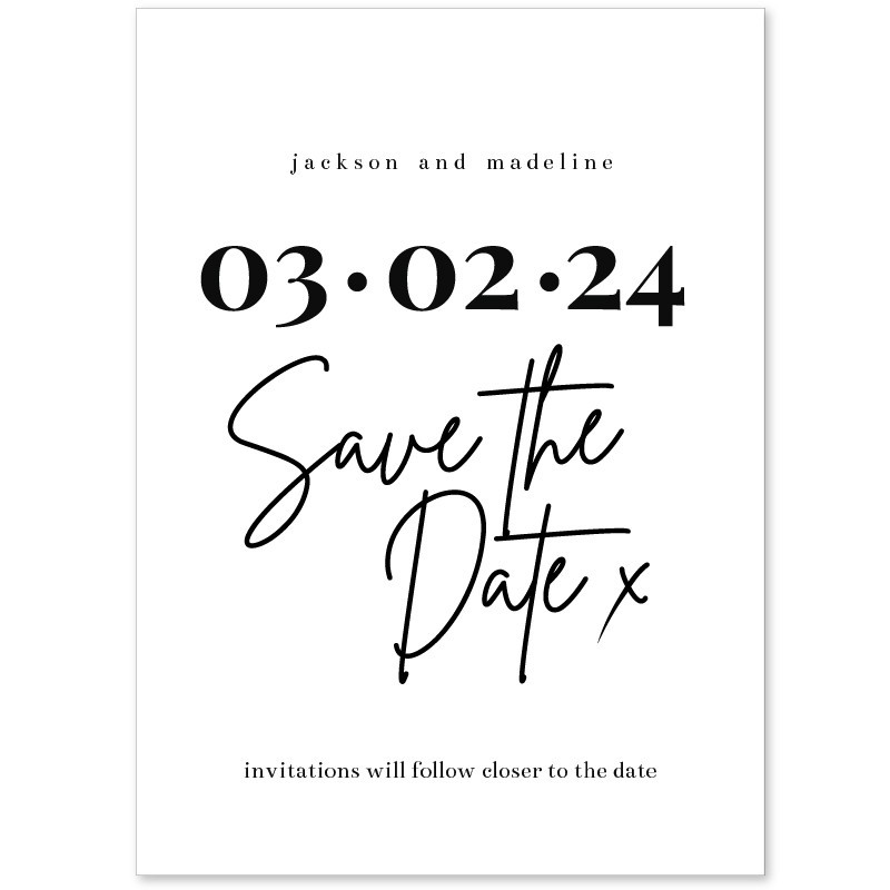 Bold Saver Save The Date Cards