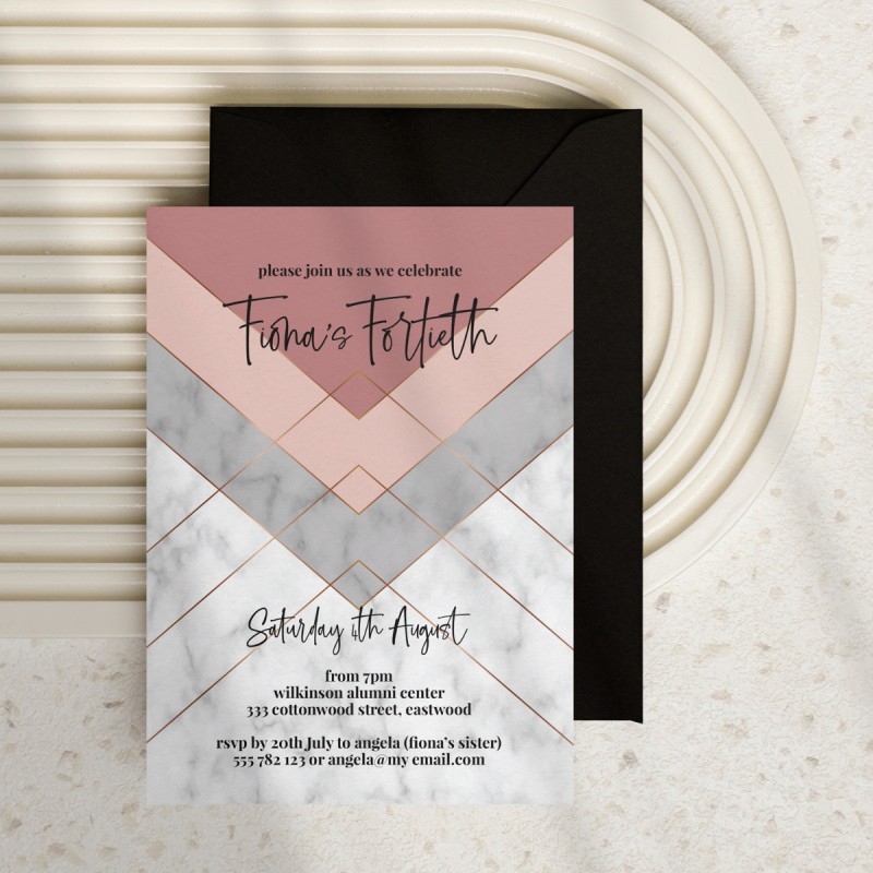 Geo Wonderland Birthday Invitations