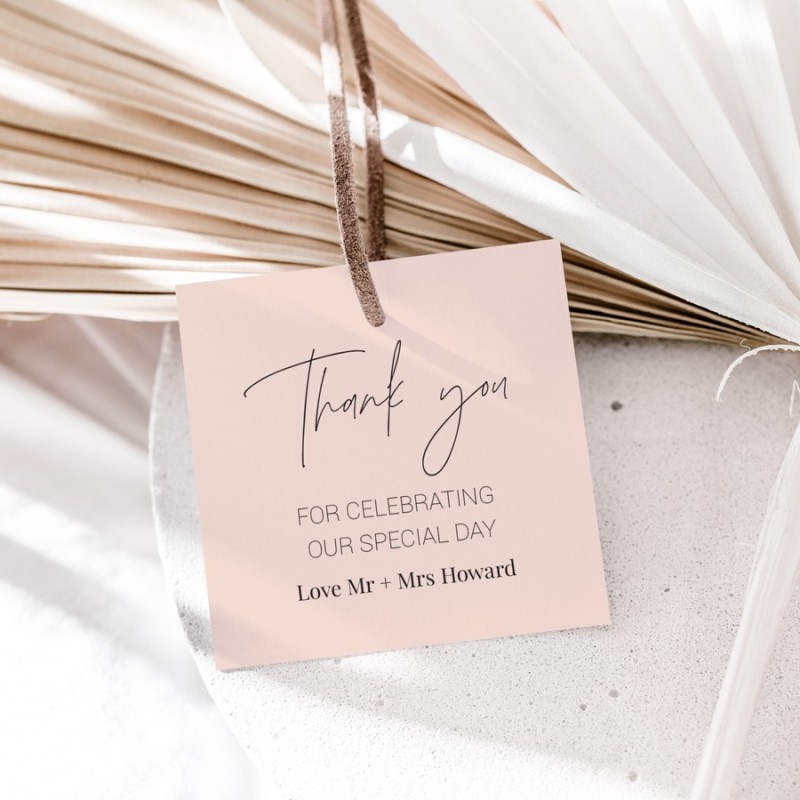 Modern Minimalist Wedding Gift Tags