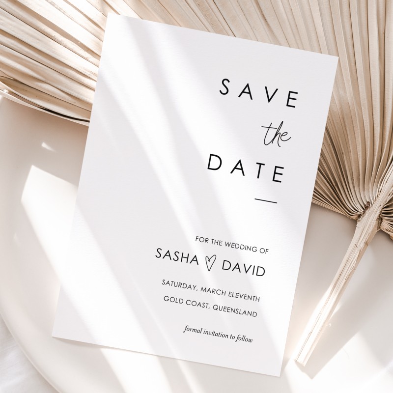 Affection Save The Date Cards