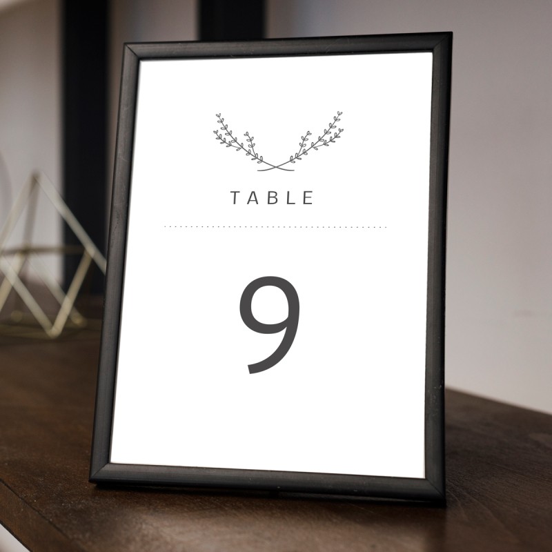 Simple Beauty Table Numbers 