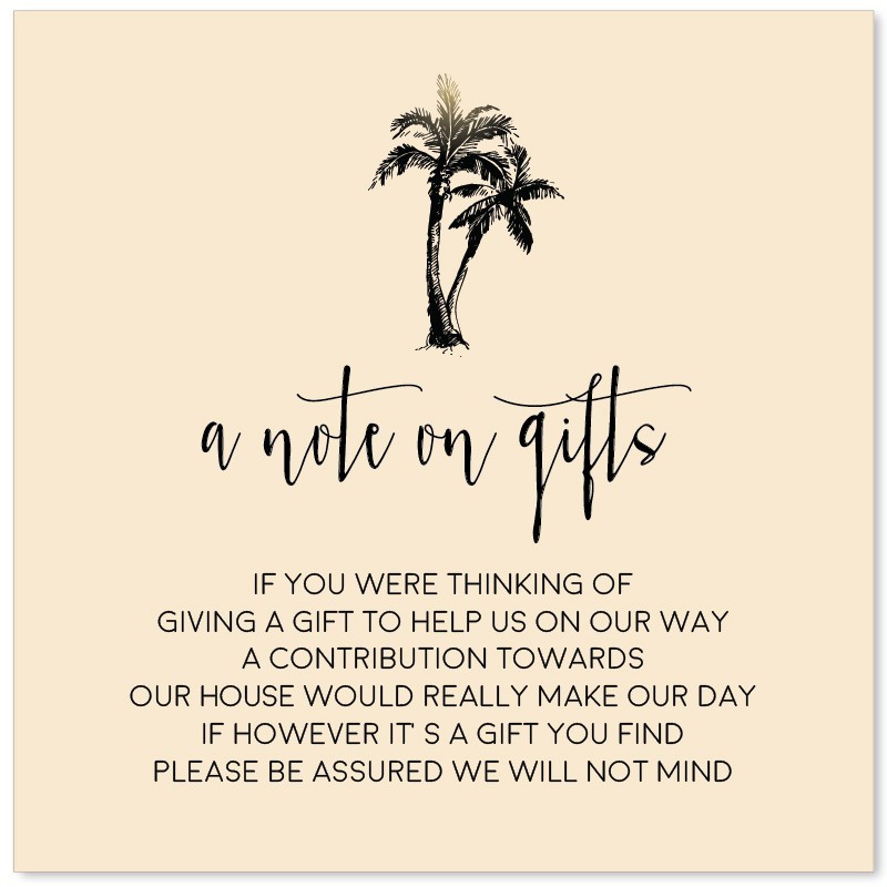 Touch of Tropics Wishing Well Card
