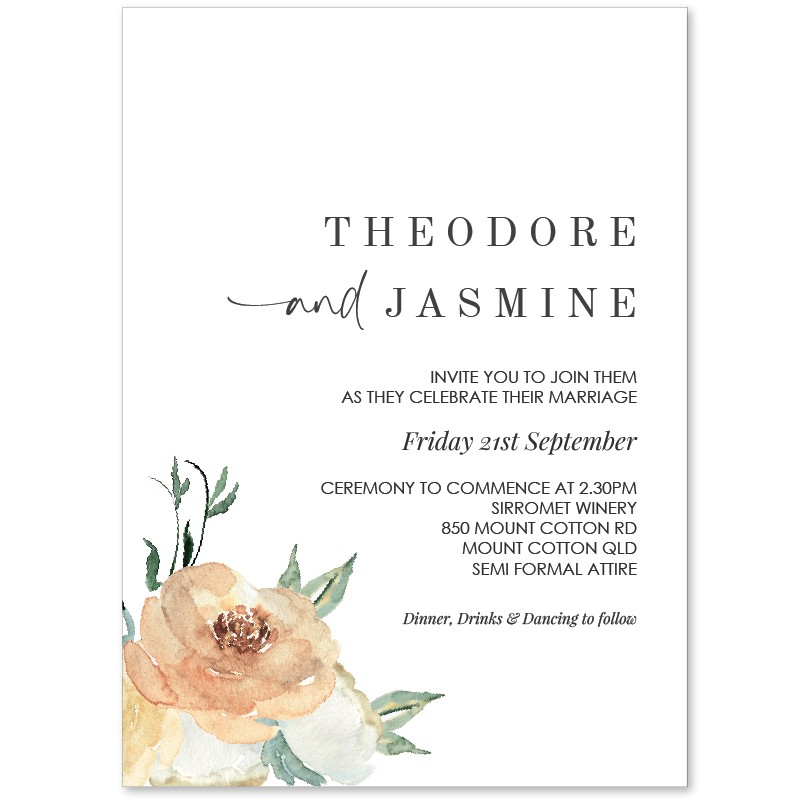 Mr and Mrs Wedding Invitations