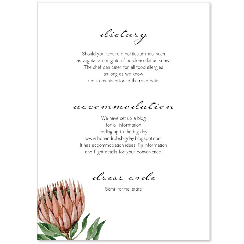 Native Beauty Information Card 