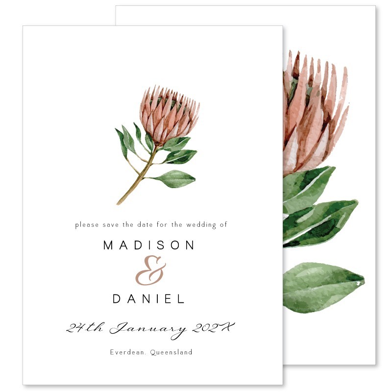 Native Beauty Save the Date Cards