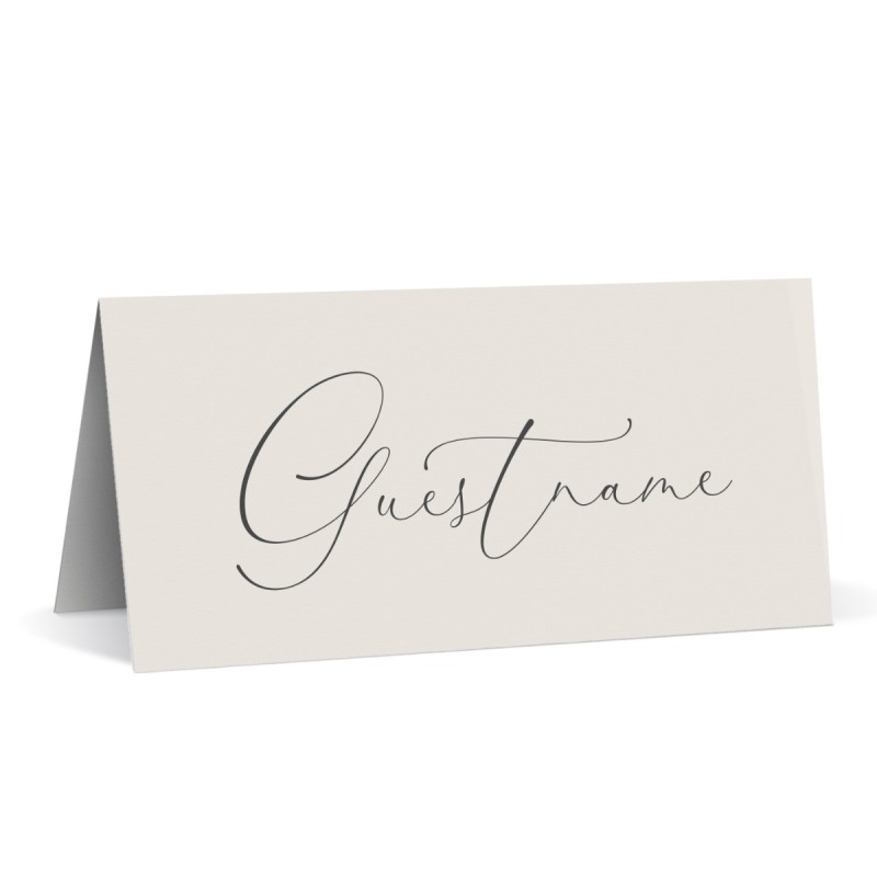 Neutral Love Wedding Place Card