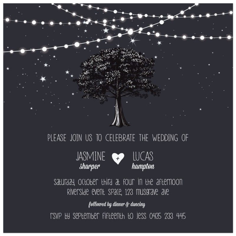 Oak Wedding Invitations