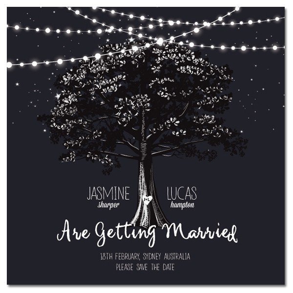 Oak Save The Date Cards