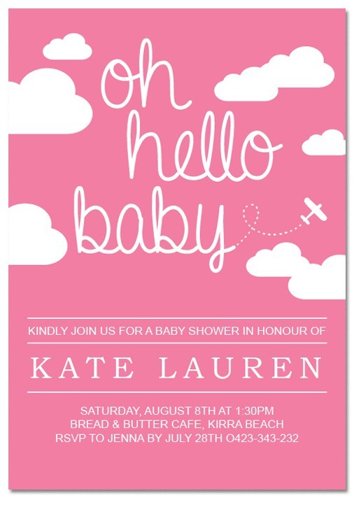 Oh Hello Baby Baby Shower Invitations