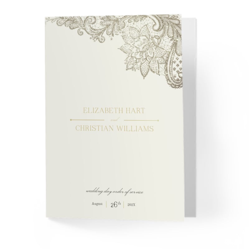 Graceful Order Of Service Booklet Covers
