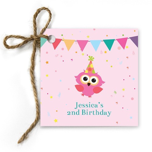 Owly Birthday Gift Tags