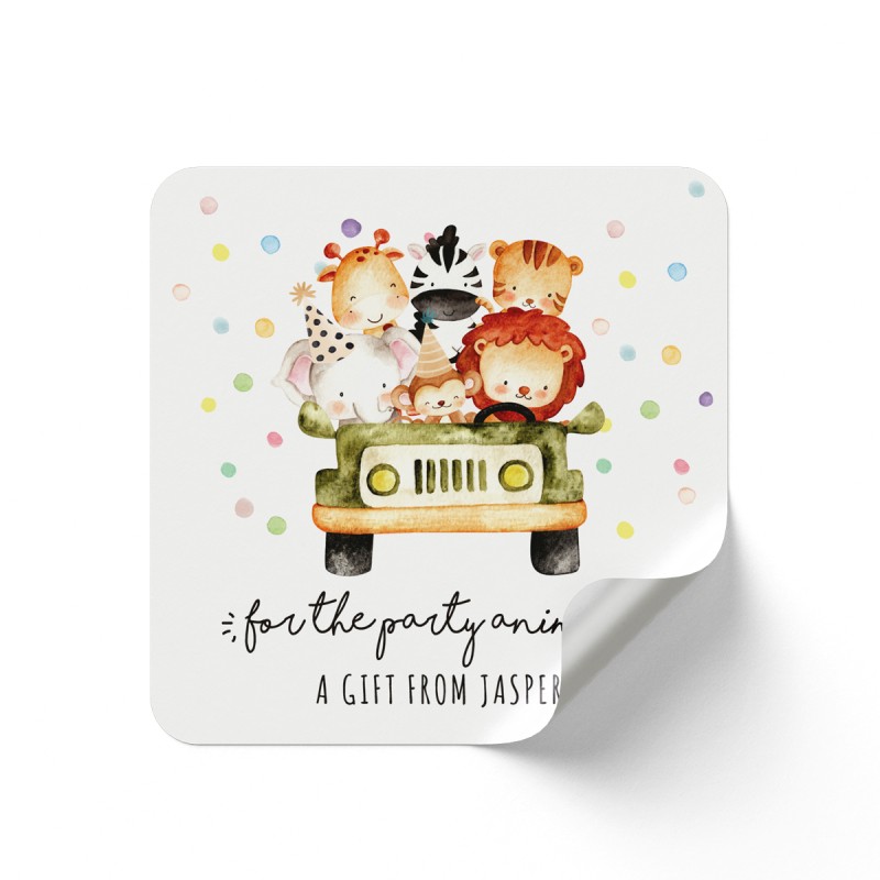 Party Animals Custom Stickers