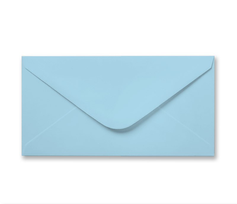 Pastel Blue DL Envelope 100gsm