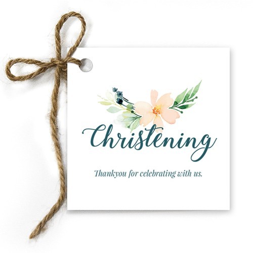 Peaceful Christening Gift Tags