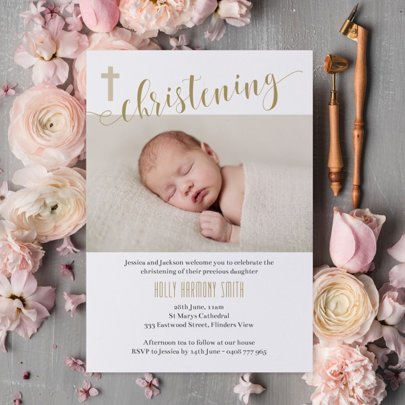 Sweet Christening Invitations