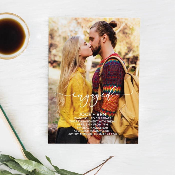 Photo Engagement Party Invitations