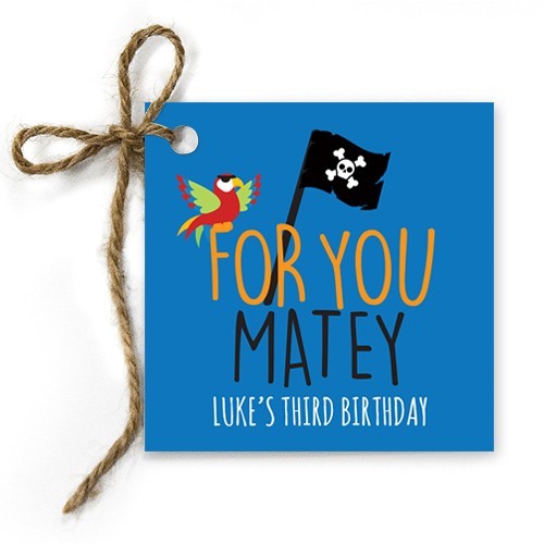 Pirate Birthday Gift Tags