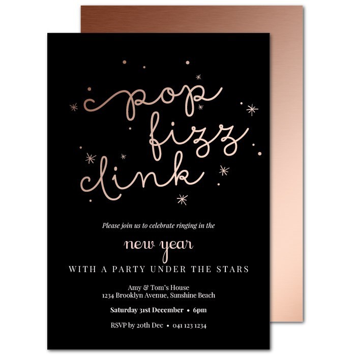 Pop Fizz Clink Invitations