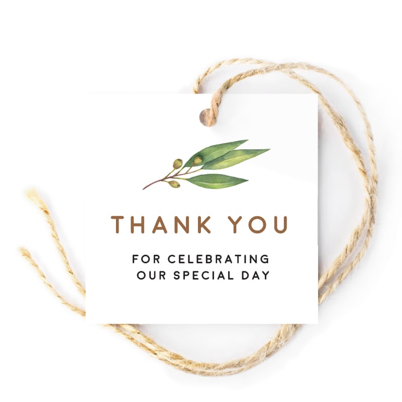 Australian Native Wedding Gift Tags