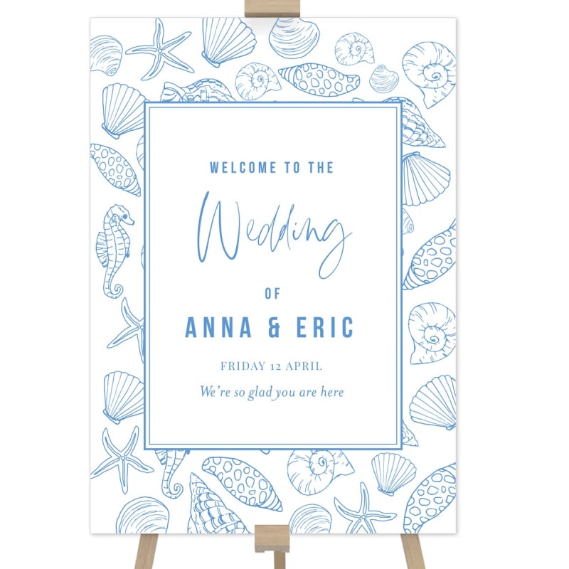 Beach Days Wedding Welcome Sign