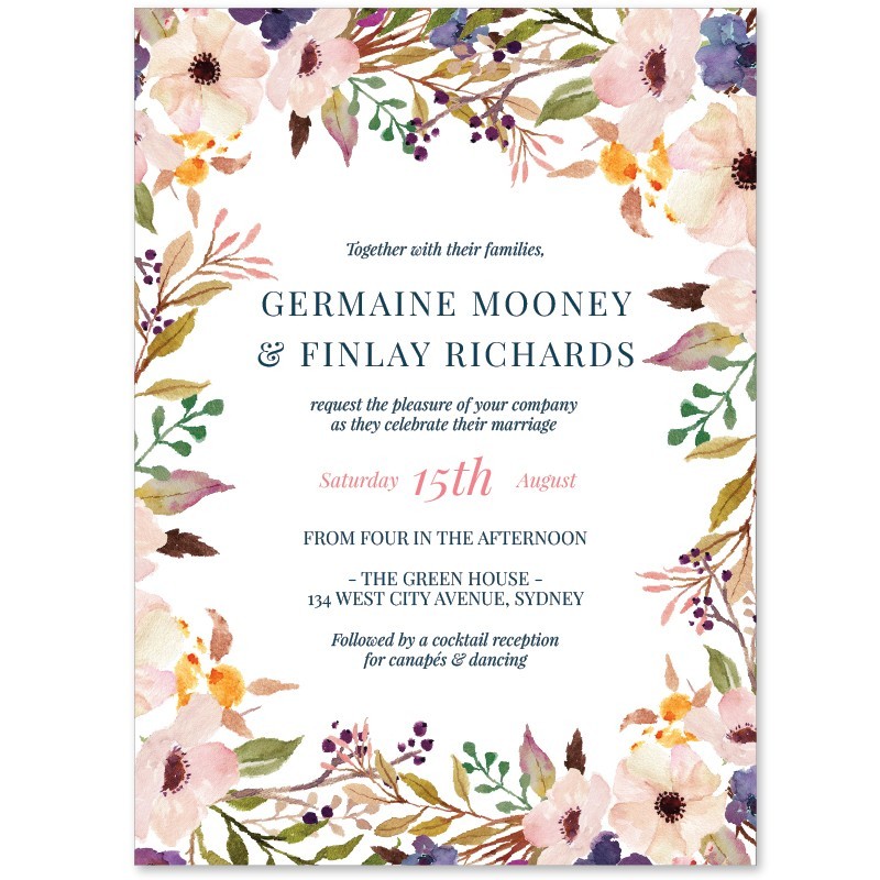 A Valentine Wedding Invitations