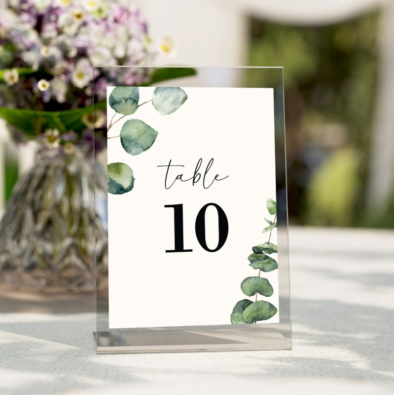 Native Greenery Table Numbers