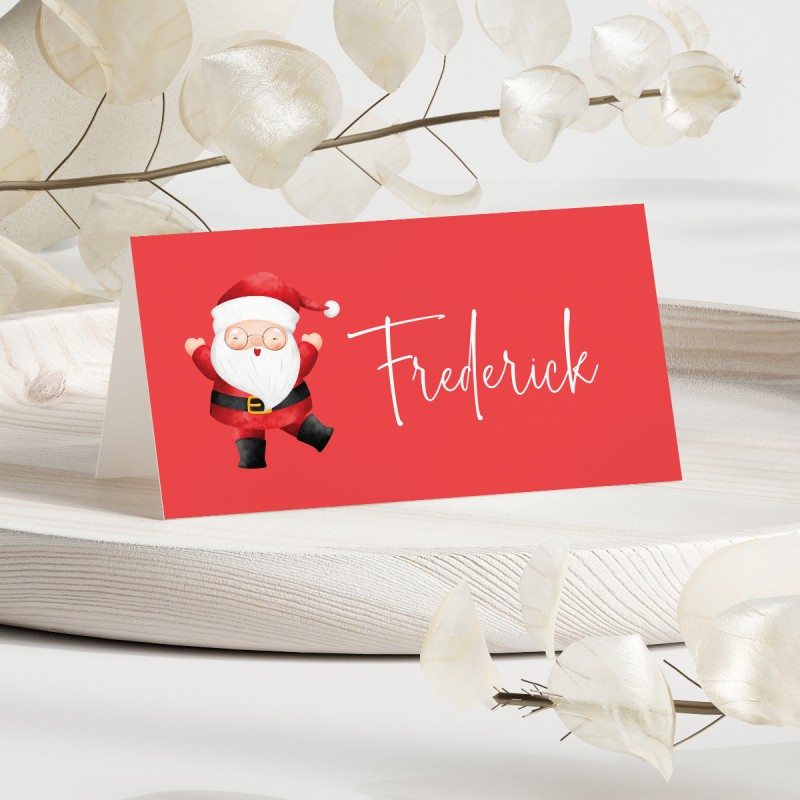 Jolly Santa Christmas Placecards