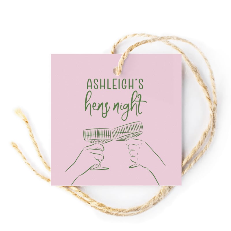Champagne Illustrated Gift Tags