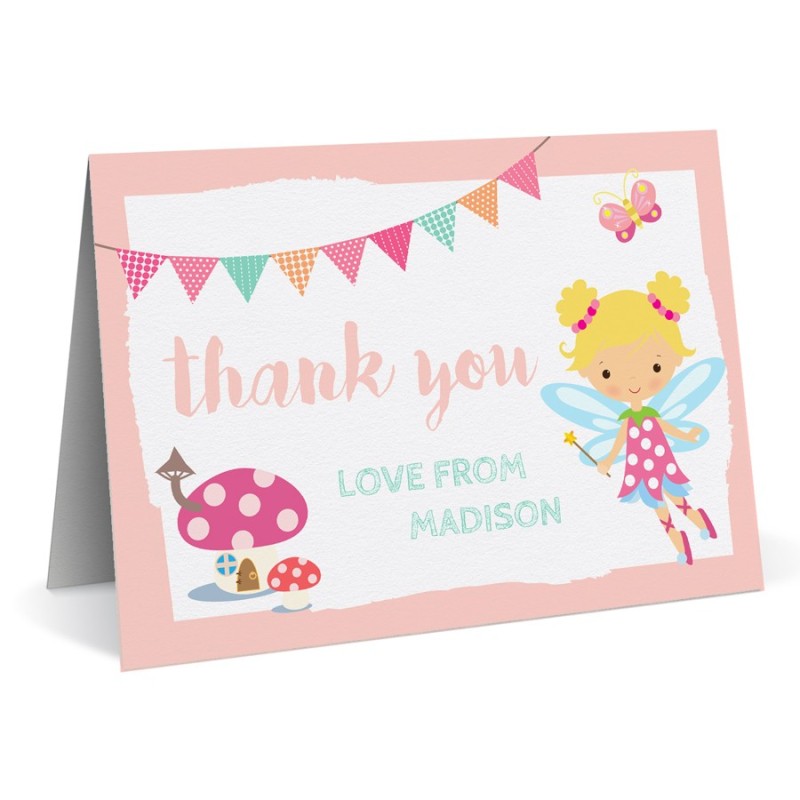Sweet Fairy Birthday Thank You Cards