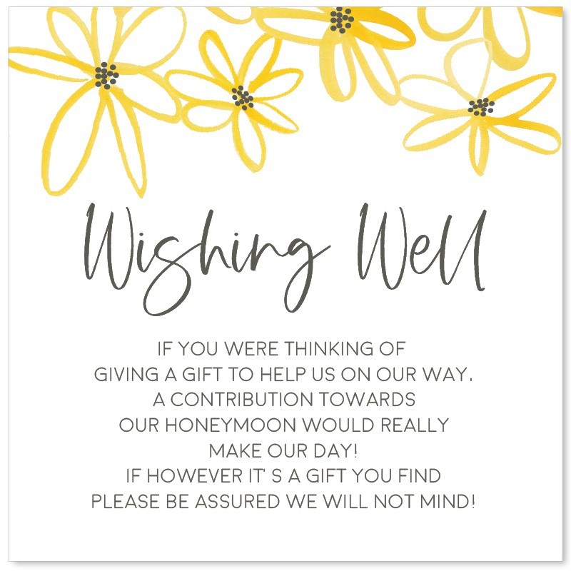 Daisy Chain Wishing Well Card
