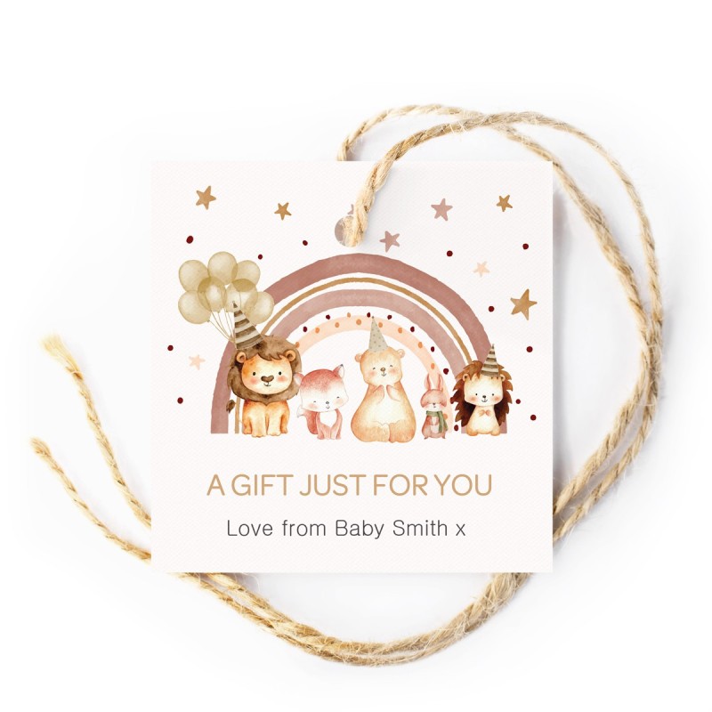 Sweet Boho Rainbow Gift Tags